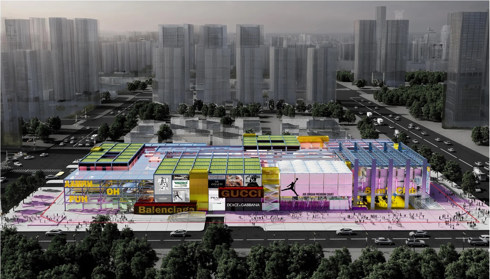 城市孔隙域建筑设计图